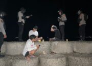 Personel Sat Samapta Polres Majene Gelar Patroli Malam, Sasar Kerumunan Warga di Kelurahan Labuang dan Baurung