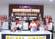 Polres Ngawi Berhasil Amankan 5 Tersangka Pengedar Uang Palsu Lintas Provinsi