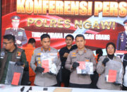 Polres Ngawi Berhasil Ungkap Kasus TPPO Dalih Adopsi 4 Tersangka Diamankan