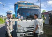 Satlantas Polres Majene Tertibkan Kendaraan Overload di Jalur Trans Sulawesi