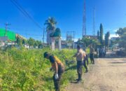 Peringati Hari Lingkungan Hidup Sedunia, Kapolsek Malunda Ikuti Aksi Bersih-Bersih di Tugu Durian