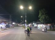Cegah Aksi Kejahatan Di Malam Hari Sat Lantas Polres Pasangkayu Gelar Patroli Blue Light