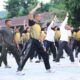 Sambut Hari Bhayangkara ke 79, Polres Majene Gelar Senam Bersama Perkuat Sinergitas Antar Instansi