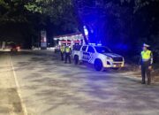 Antisipasi Pelanggaran dan Balap Liar, Satlantas Polres Majene Gelar Patroli Blue Light di Jalur Rawan