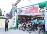 Polres Majene Gelar Fun Bike Sambut Hari Bhayangkara ke-79, Puluhan Pesepeda Ramaikan Jalanan Majene