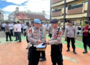 Usai Apel Pagi, Sipropam Polres Gowa Gelar Gaktiblin di Lapangan Griya Bhayangkara.