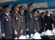 Kapolres Gowa Hadiri Upacara Hari Lahir Pancasila di Halaman Kantor Bupati Gowa.