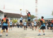 Dalam Rangka HUT Ke 75 Lantamal VI Gelar Pertandingan Bola Voli Antar Satker.