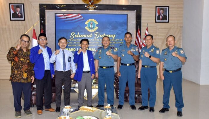 Danlantamal VI Dan ICMI Muda Sulawesi Selatan Bahas Kerjasama Kemaritiman.