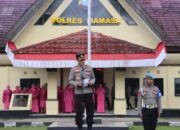 Polres Mamasa Gelar Upacara Kenaikan Pangkat Personel Periode Juli 2025
