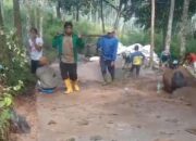 Warga Masyarakat Dusun Kolewang Desa Sindanggalih inisiatif Bangun JUT Pake Anggaran Swadaya