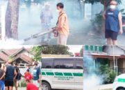 Pemdes Sukaraya Monitoring Aksi Antisipasi (DBD), Penyemprotan foging di Lingkungan Dusun I dan II