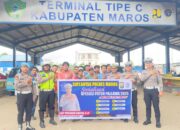 Sat Lantas Polres Maros Sosialisasi Pelanggaran Prioritas Operasi Patuh Pallawa
