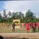 Bhabinkamtibmas Subsektor Luyo Polres Polman Hadiri Pembukaan Turnamen Sepakbola Soeratin U-15 Sulawesi Barat Tahun 2025 di Desa Mapilli Barat