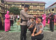 Upacara Korps Rapor, 61 Personel Polres Gowa Terima Kenaikan Pangkat