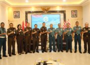Danlantamal VI Makassar Terima Audiensi Sesjampidmil Kejaksaan Agung RI dan Kajati Sulsel 