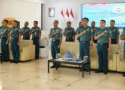 Wadan Lantamal VI Ikuti Safari Binkorps Pelaut dan Binkorps Teknik Secara Vicon