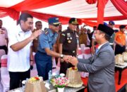 Wadan Lantamal VI Makassar Hadiri Launching Bus Trans Propinsi Sulsel di CPI Makassar 