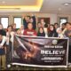 Danlantamal VI Beserta Ketua Korcab VI DJA II Bersama Masyarakat Kota Makassar Nobar Film Believe