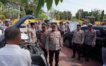 Wakapolda Sulbar Pastikan Kendaraan Dinas di Polman Siap Optimalkan Pelayanan Publik