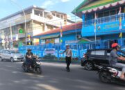Personel Satlantas Polres Majene Laksanakan Commander Wish, Wujudkan Kelancaran Lalu Lintas dan Keselamatan Pejalan Kaki