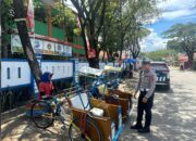 Sat Lantas Polres Majene Gelar Binluh dan Sosialisasi UU LLAJ kepada Tukang Becak