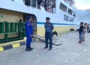 Satpolair Polres Majene Amankan Pemberangkatan Kapal KM. Sabuk Nusantara 93 Perintis di Pelabuhan Palipi