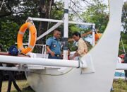 Lantamal VI Makassar Cek Kesiapan Perahu Sandeq Korpala Unhas Sebelum berlayar Ribuan Mil Melintasi 4 Negara