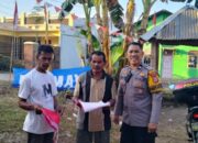 Sambut HUT RI ke-80, Polsek Jajaran Polres Gowa Bagikan dan Pasang Bendera Merah Putih untuk Warga