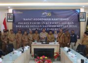 Polres Pasuruan dan AKD Bersatu Rapat Koordinasi Jaga Kondisifitas Wilayah