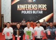 Polres Blitar Berhasil Ungkap Kasus Pencurian 4 Tersangka Diamankan