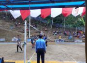 Personel Polsek Tutar Laksanakan Pengamanan Turnamen Bola Volly Pukkaipi Cup III Tahun 2025