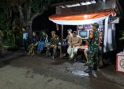 Polsek Wonorejo Gandeng TNI dan Banser, Sambangi Pos Kamling untuk Cipta Kamtibmas