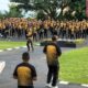 Kapolda Sulbar Pimpin Langsung Senam Bangun Gimistri dan Aksi Bersih-Bersih Mako Bersama Personel