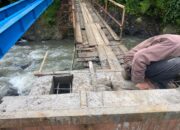 Pembangunan Jembatan Gelagar Baja di Sukabumi Dimulai, Warga Apresiasi Dinas Perkim