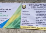 Pemdes Kadununggal Laksanakan Pembangunan Jalan Hotmix dan Rabat Beton di Dua Titik, Dilengkapi Perlindungan BPJS Ketenagakerjaan