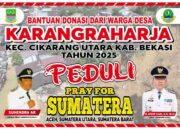 Karang Raharja Kirim Bantuan Logistik Besar-besaran, 1 Ton Beras dan Ratusan Dus Mi Instan Diterjunkan