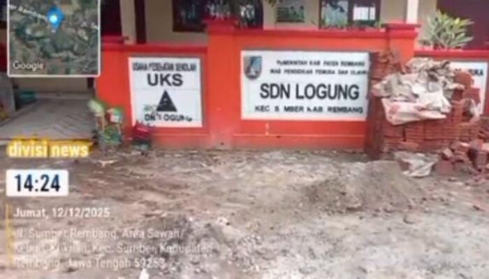 Diduga Proyek Bangunan Siluman SD Negeri Logung, Pagar Tembok Dibangun Tanpa Papan Informasi