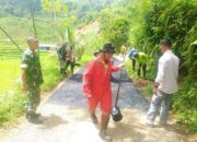 Pembangunan Jalan Desa Kampung Cimeri Cianaga Rampung, Tokoh Masyarakat Apresiasi Kinerja Pemdes