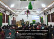 Personel Polsek Urban Wonomulyo Polres Polman Amankan Ibadah Perayaan Natal Jemaat GTM Klasis Polewali di Desa Pasiang