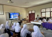 Sosialisasi “Bulan Tertib Helm” Ditlantas Polda Sulbar Bersama Jasa Raharja Sasar Pelajar di SMAN 2 Kalukku