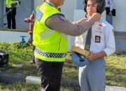 Ditlantas Polda Sulbar Gencarkan Program Bulan Tertib Helm (BTH) di 6 Sekolah Wilayah Mamuju