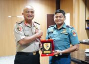 Silaturahmi Kapolda Sulbar Bersama Danlanal Mamuju, Perkuat Sinergi Jaga Stabiltas Kamtibmas Maritim