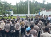 Kapolresta Mamuju Pimpin Apel Gabungan Pengamanan Hari Kedua Aksi PPPK Paruh Waktu, Kedepankan Pengamanan Secara Humanis