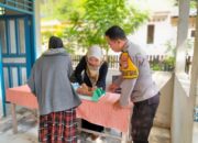 Bhabinkamtibmas Polsek Banggae Polres Majene Aktif Dampingi Posyandu, Wujud Kepedulian Tekan Angka Stunting