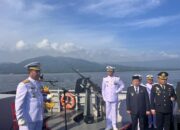 Hari Dharma Samudera 2026 : Dankodaeral VI Tabur Bunga di Perairan Morowali Gunakan Kapal Perang KRI Marlin-877
