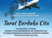 Keluarga Besar Polres Gowa Turut Berduka Cita atas Tragedi Jatuhnya Pesawat ATR 42-500 Indonesia Air Transport