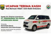 Desa Kabandungan Terima Hibah 1 Unit Ambulans dari PT Perkebunan Teh Assam Jayanegara Indah