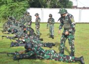 Dankodaeral VI Melaksanakan Menembak Laras Panjang bersama PJU dan Kadis/Kasatker