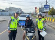 Sosialisasi Tematik Ditlantas, Himbau Masyarakat Tertib Penggunaan Helm dan Peraturan Lalu Lintas